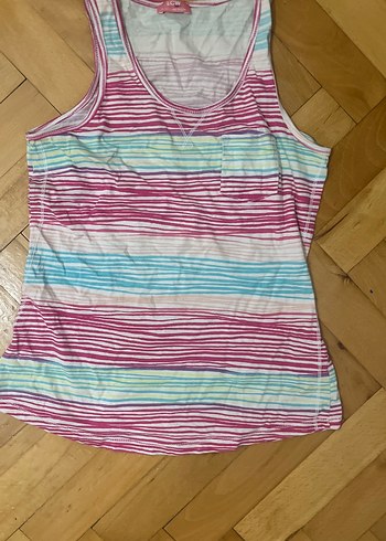 Kız Çocuk Renkli V Yaka Kolsuz Bluz - Görsel 2