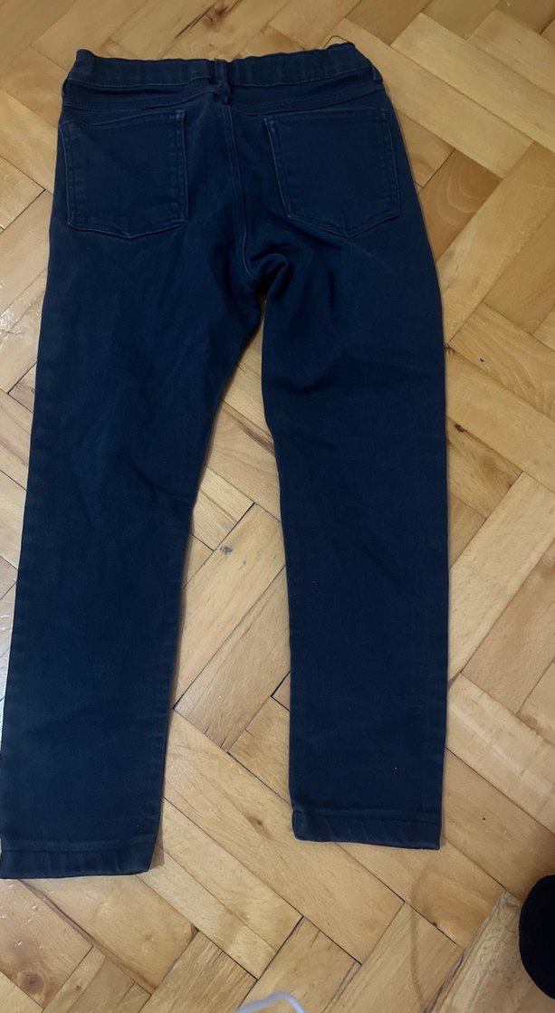 Erkek Koyu Mavi Denim Kemerli Pantolon - Görsel 2