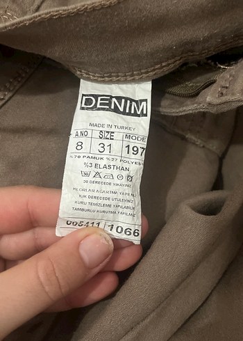 Kahverengi fıt kadınPantolon - Görsel 3