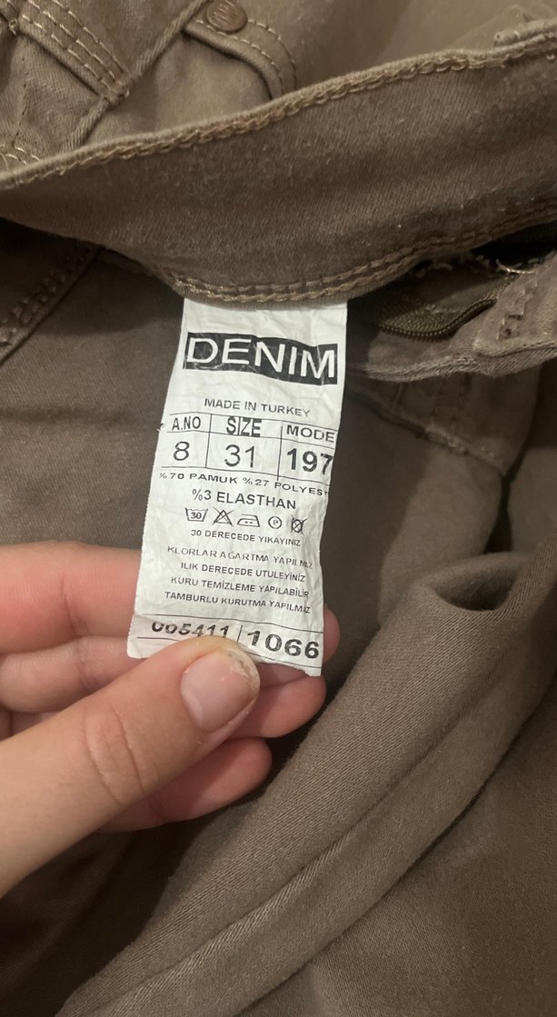 Kahverengi fıt kadınPantolon - Görsel 3