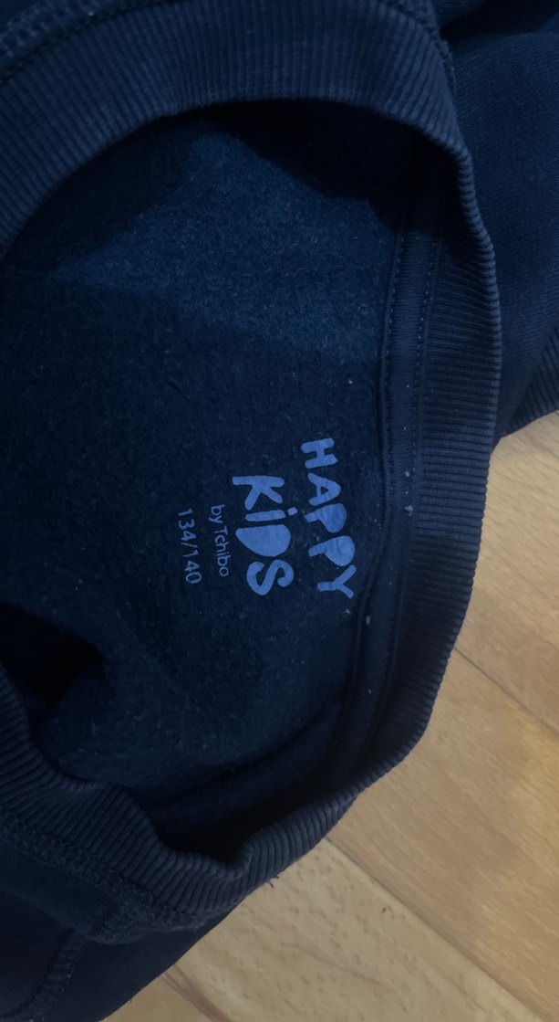 Erkek Lacivert Pamuklu Sweatshirt - Görsel 3