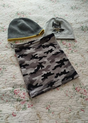 Gri Örgü  Bere boyunluk - Görsel 2