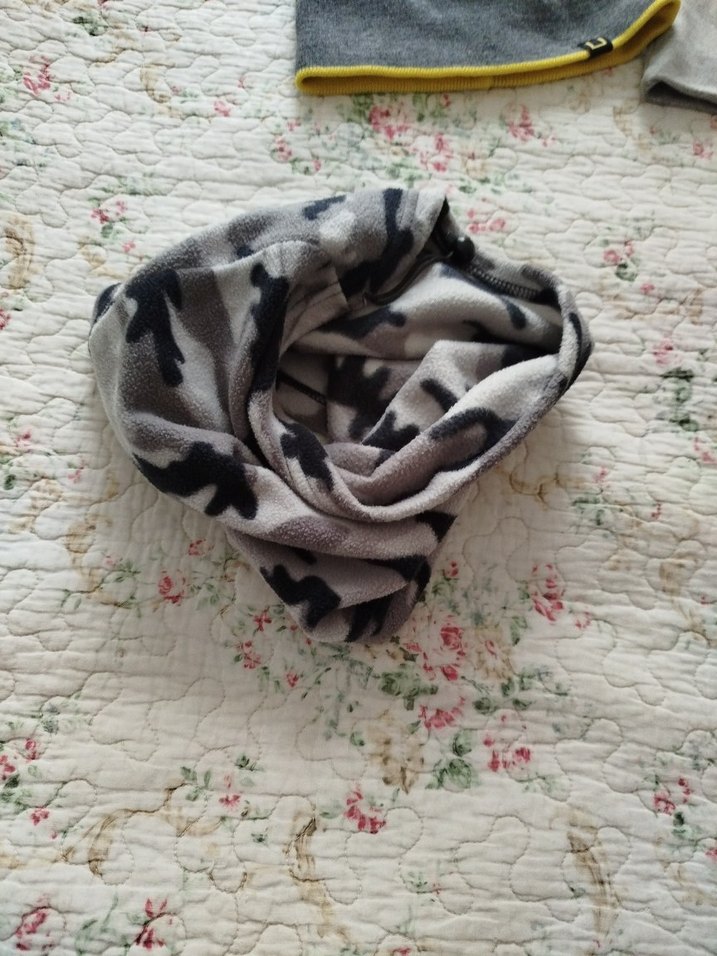 Gri Örgü  Bere boyunluk - Görsel 5