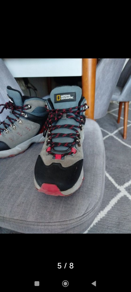 Gri Desenli Erkek Outdoor bot - Görsel 5