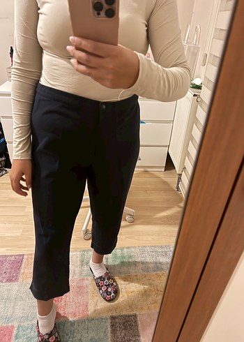 Siyah kumaş pantolon - Görsel 2