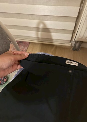 Siyah kumaş pantolon - Görsel 5