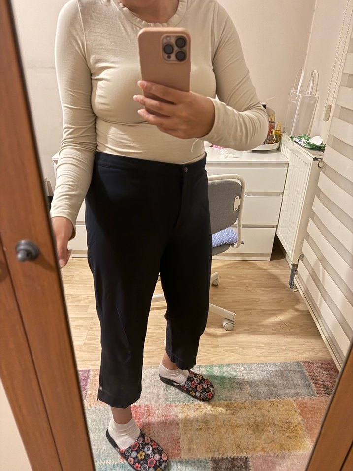 Siyah kumaş pantolon - Görsel 3