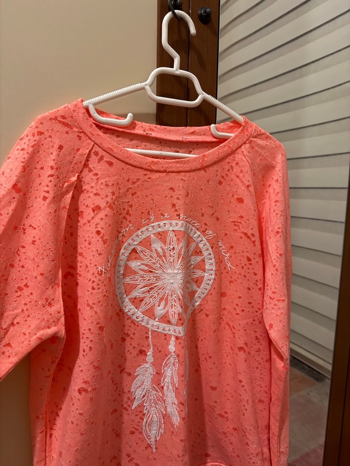 Dantel Detaylı Pembe Bohem Kadın Sweatshirt - Görsel 3