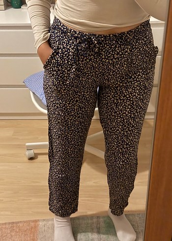 Kuşaklı Kadın Kumaş Pantolon - Görsel 2