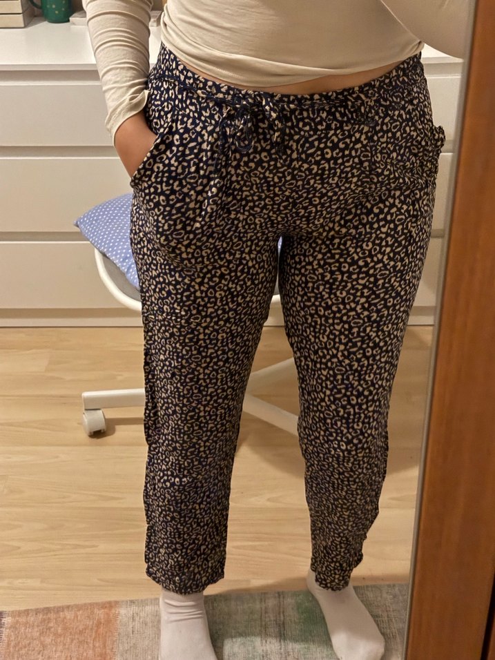 Kuşaklı Kadın Kumaş Pantolon - Görsel 2