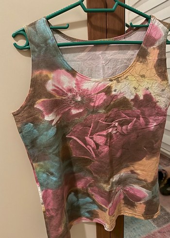 Çiçek Desenli Bohem Kadın Atlet - Görsel 2