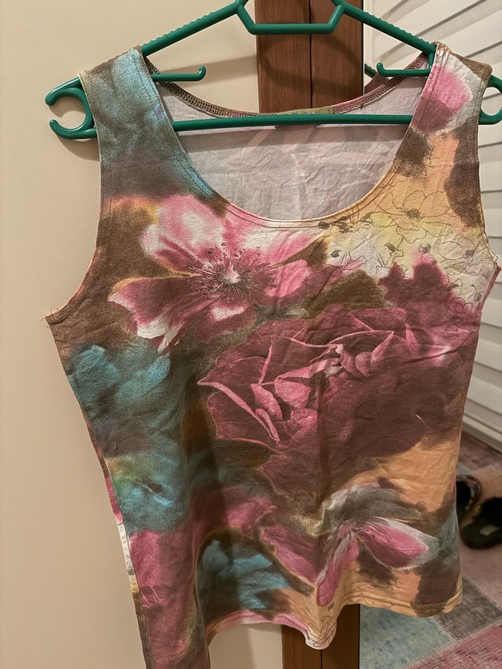 Çiçek Desenli Bohem Kadın Atlet - Görsel 2