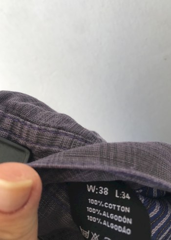 Erkek Keten Kemerli Loose Fit Mini Şort - Görsel 6