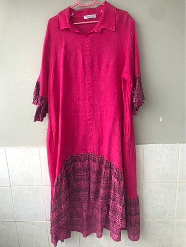 PARK MODA İTALY KADIN KETEN ELBİSE