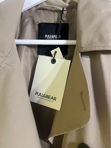 m Beden camel Renk pull and bear trençkot