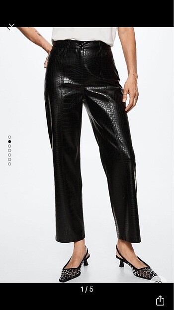 mango timsah derisi pant