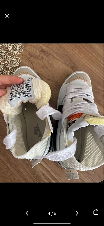38 Beden beyaz Renk nike blazer jumbo