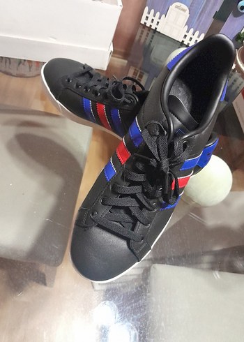 Siyah Erkek Spor Ayakkabı Velcro Detaylı - Görsel 4