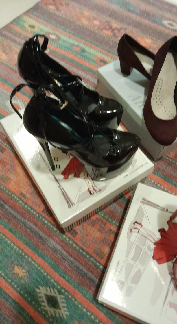 Parlak Kırmızı Yüksek Topuklu Stiletto - Görsel 3