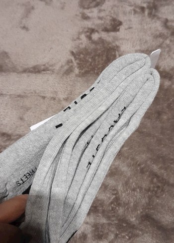 Lacoste Erkek Gri Baskılı Midi Çorap - Görsel 6