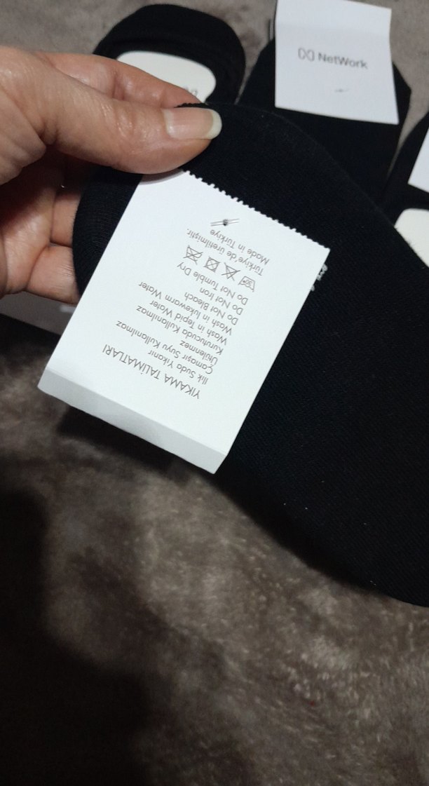 Siyah Baskılı Erkek Midi Çorap - Görsel 3