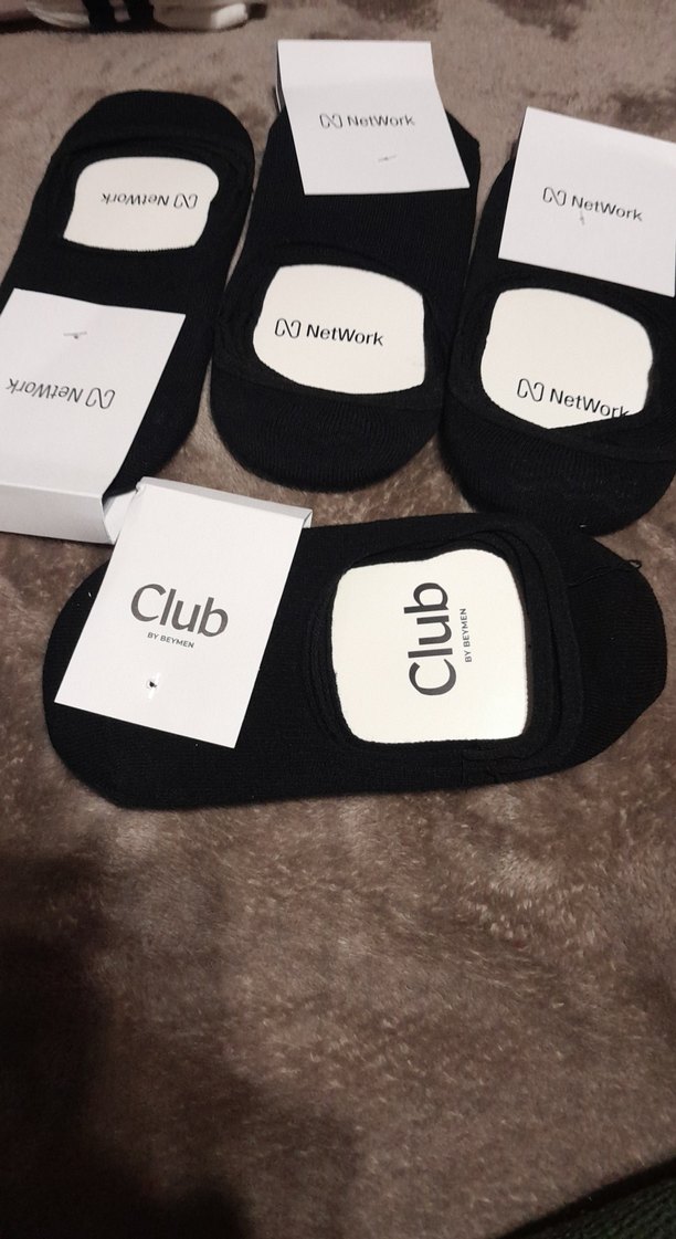 Siyah Baskılı Erkek Midi Çorap - Görsel 2