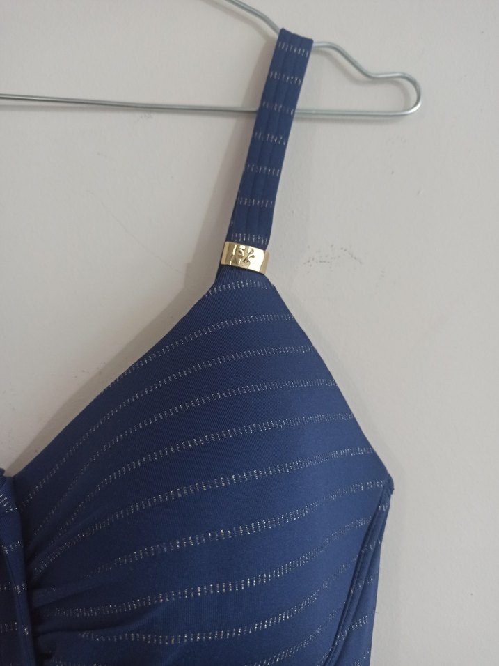 Kadın Lacivert Strappy Mayo - Görsel 5