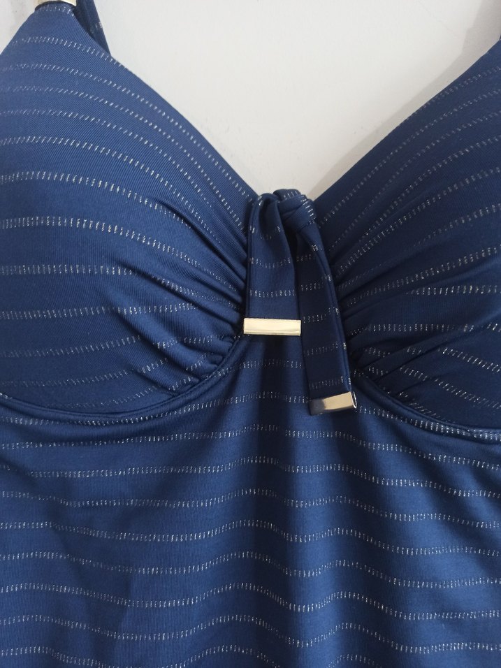 Kadın Lacivert Strappy Mayo - Görsel 3