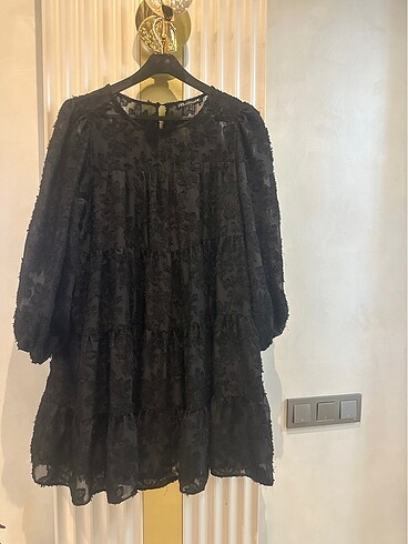 Zara siyah tunik elbise