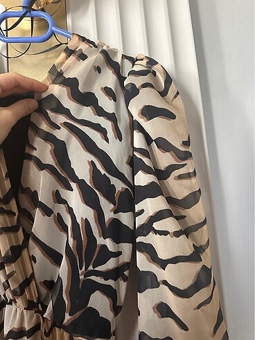 36 Beden Nocturne zebra desen elbise