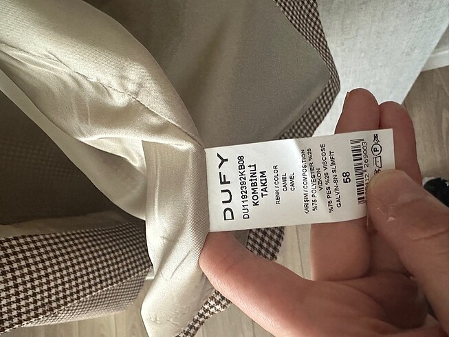 xxl Beden kahverengi Renk Dufy yelek