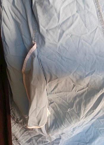 Uzun Mavi Bohem Kadın Sabahlık - Görsel 3