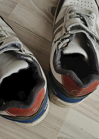 33 Beden gri Renk Gri Erkek Çocuk Spor Ayakkabı Velcro