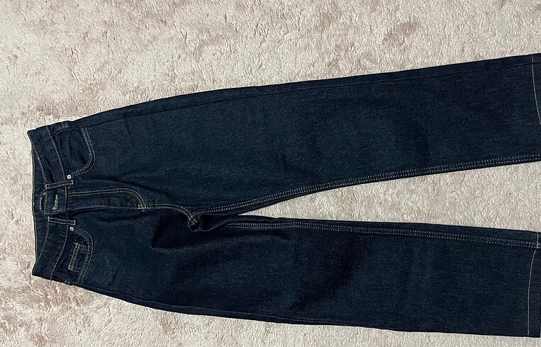 xs Beden TRENDYOLMILLA LACİVERT KOT PANTOLON JEAN