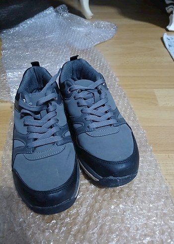 Gri Bağcıklı Su Geçirmez Outdoor Ayakkabı - Görsel 2