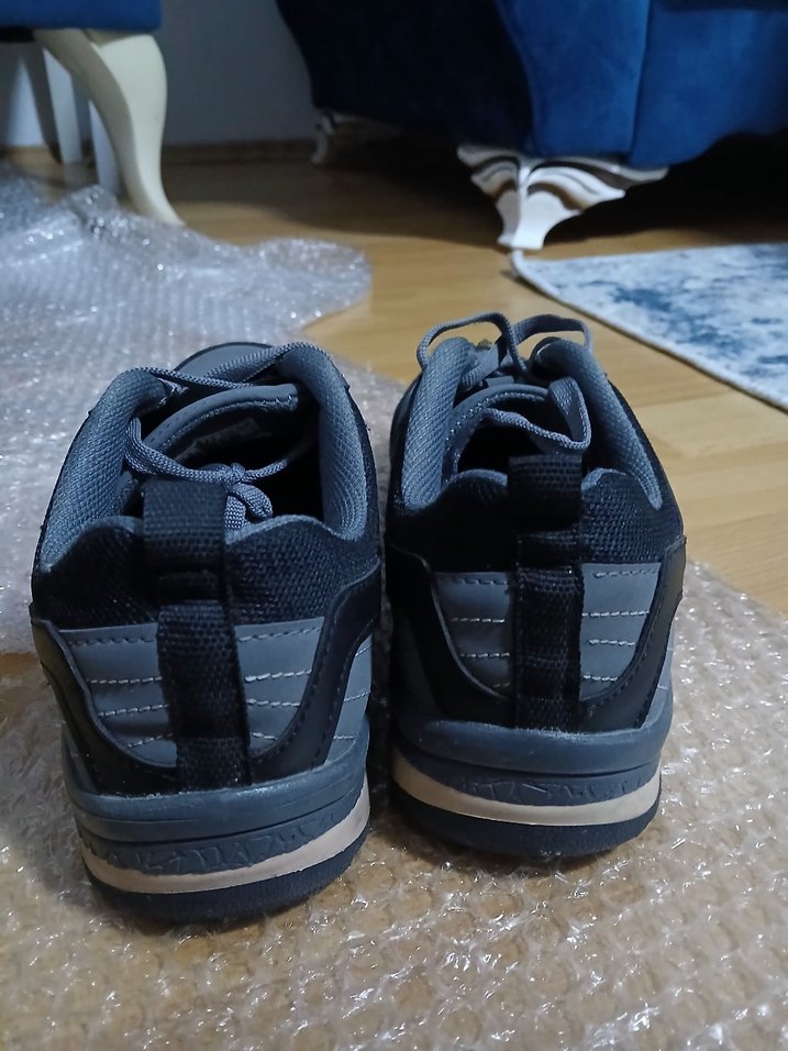 Gri Bağcıklı Su Geçirmez Outdoor Ayakkabı - Görsel 3