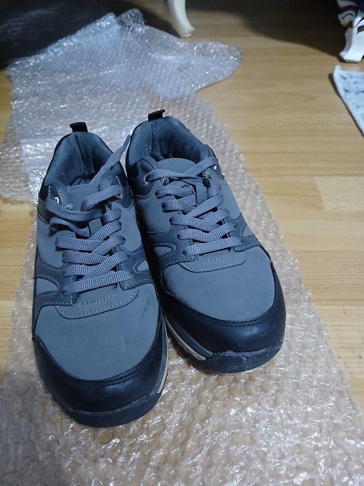 Gri Bağcıklı Su Geçirmez Outdoor Ayakkabı - Görsel 2