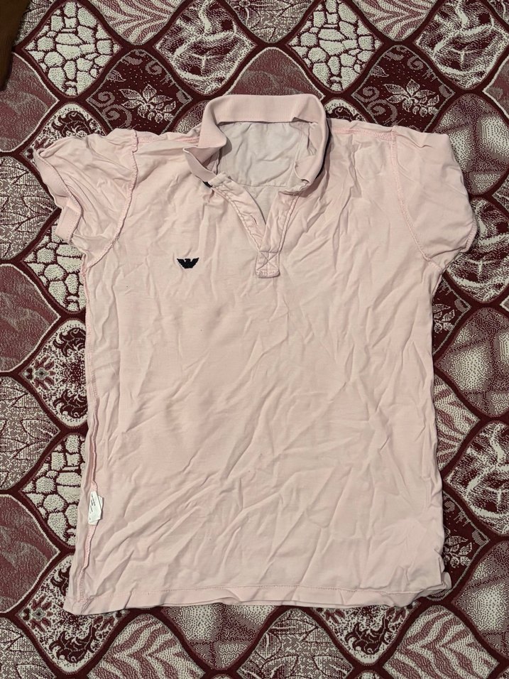 Pembe Erkek Polo Tişört - Görsel 2