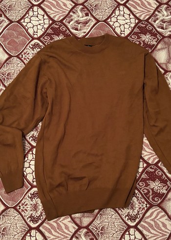 Kahverengi Uzun Kollu Salaş Kazak - Görsel 2