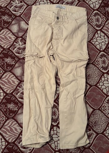 Bej Rahat Kesim Keten Pantolon - Görsel 2