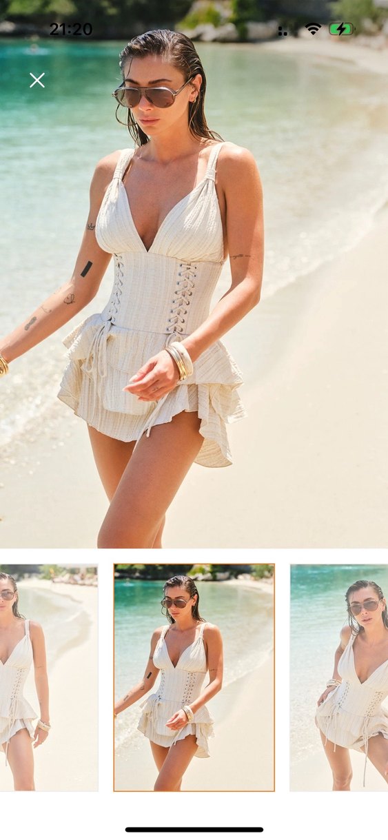 Sagaza Kısa Bohem Elbise - Görsel 2