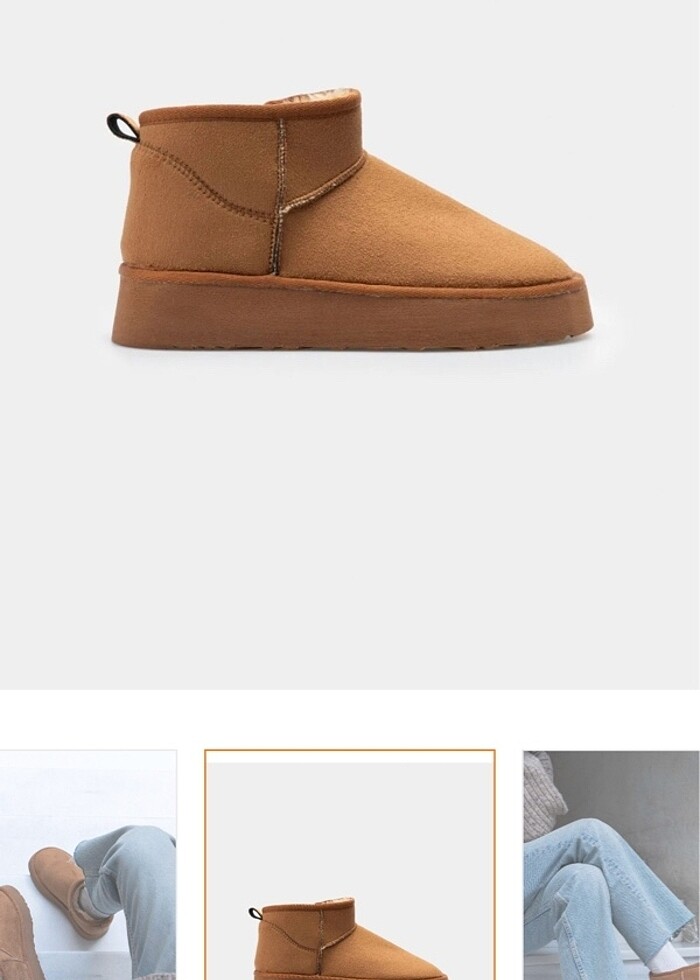 Kahverengi kalın taban bot - Görsel 2