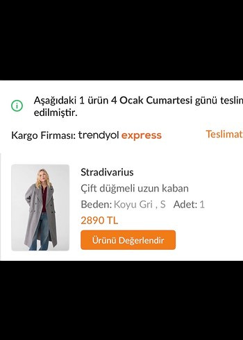 Stradivarius Çift Düğmeli Uzun Koyu Gri Kaban