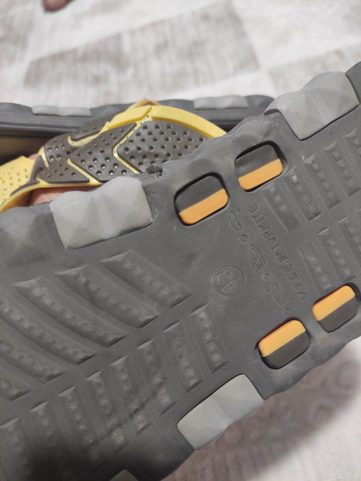 Sarı Siyah Desenli Spor Erkek Sandalet - Görsel 2