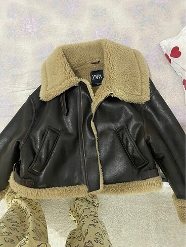 m Beden ZARA DERI BIKER CEKET
