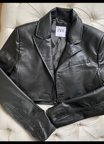 Zara Zara crop lazer ceket