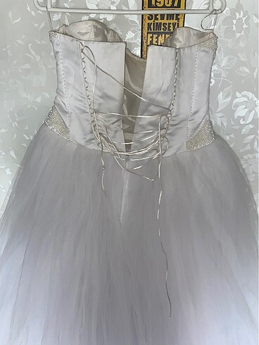 Straplez gelinlik - Görsel 10