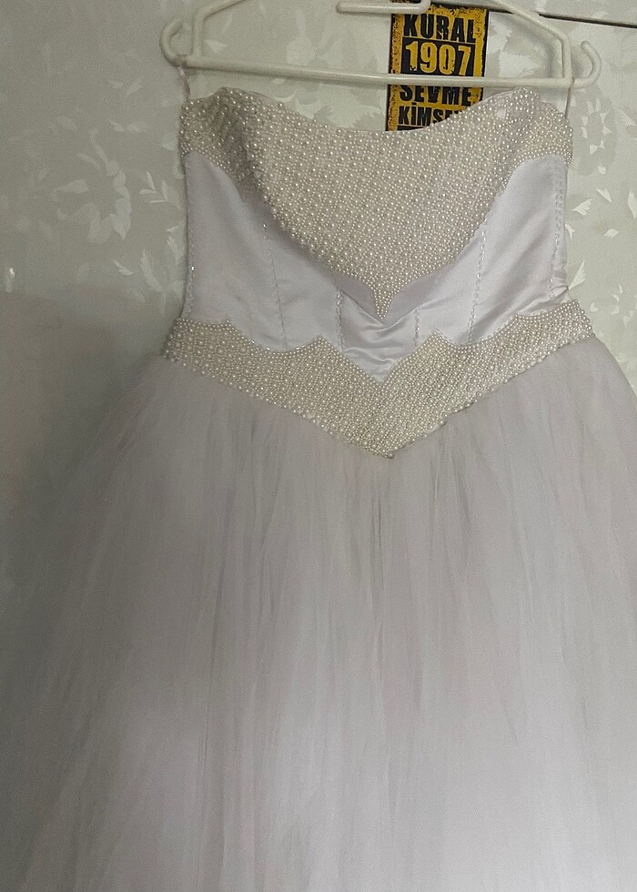 Straplez gelinlik - Görsel 3