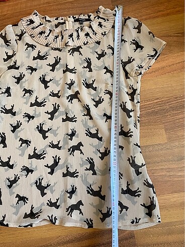 38 Beden camel Renk Koton Bluz