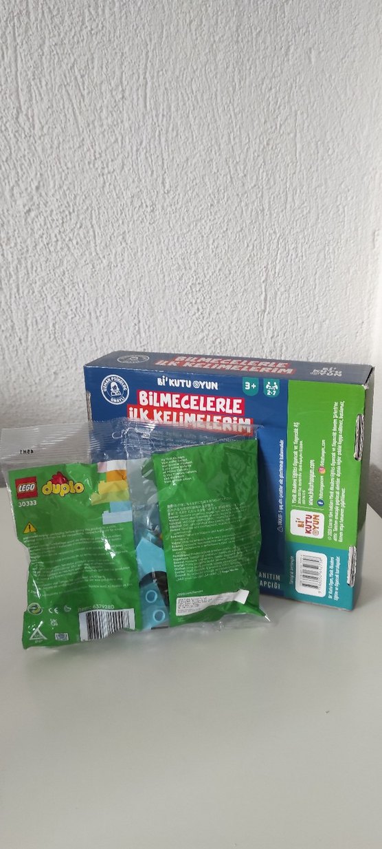 Bilmece Kartları ve Lego Duplo Fil Oyuncak - Görsel 2